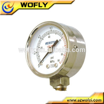 MPa/psi low pressure gauge for gas